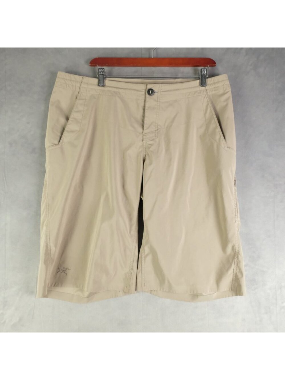 Arcteryx Shorts Mens 36 Beige Stowe Drawstring Relaxed Fit Lightweight Hiking